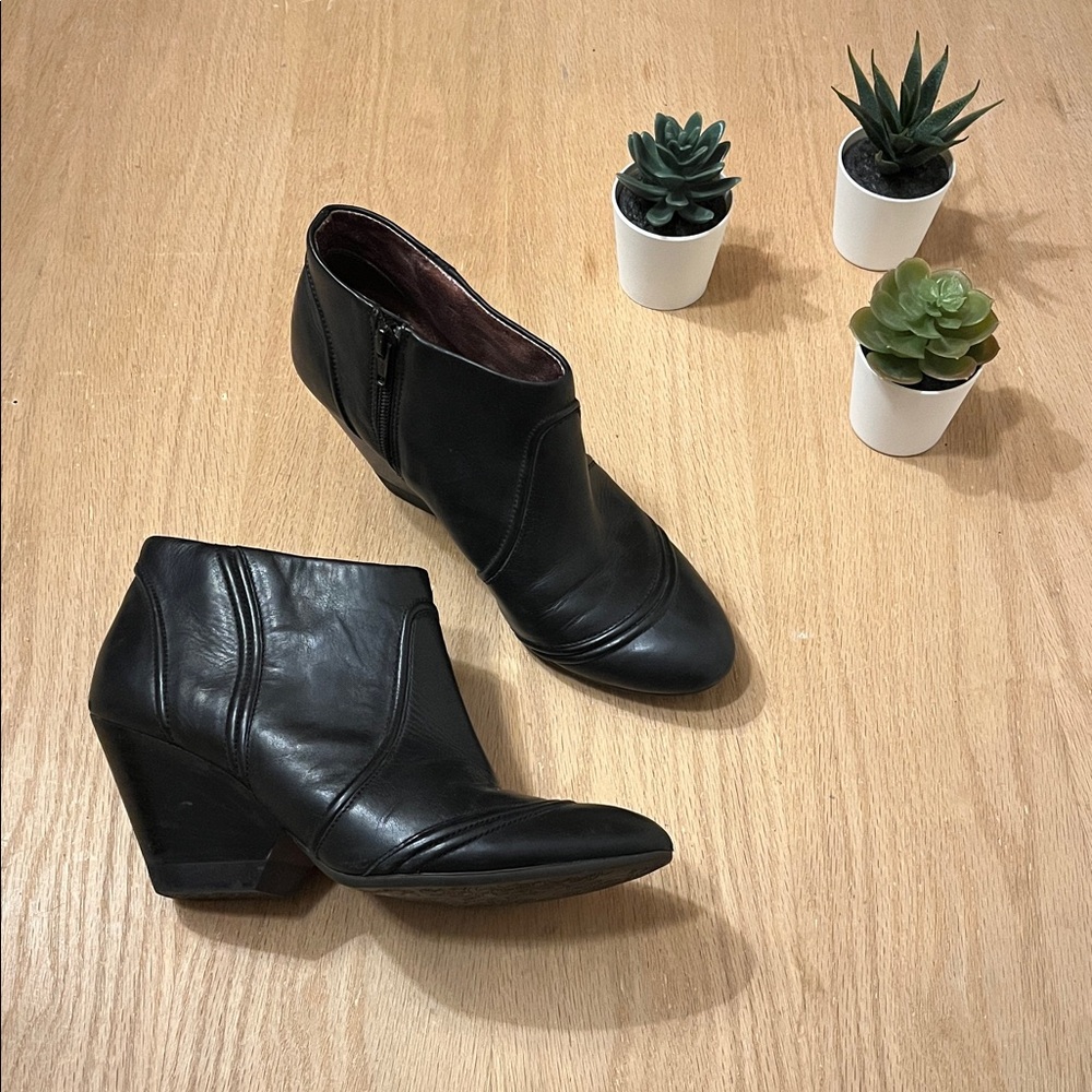 Camper Partial Wedge Heeled Ankle Booties